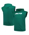 Fanatics Men's Green New York Jets Big Tall Muscle Hoodie Sleeveless T-shirt In Green