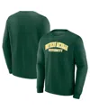 Fanatics Men's Green Northern Michigan Wildcats Short Name Pullover Sweatshirt In Green