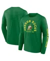 Fanatics Men's Green Oregon Ducks Fundamentals Winning Team Long Sleeve T-shirt In Green