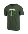 Fanatics Men's Green Portland Timbers Distressed Primary Logo Tri-blend T-shirt In Green