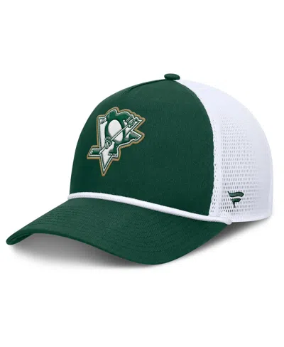 Fanatics Men's Green/white Pittsburgh Penguins Bermuda A-frame Adjustable Hat In Multi