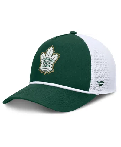 Fanatics Men's Green/white Toronto Maple Leaf's Bermuda A-frame Adjustable Hat