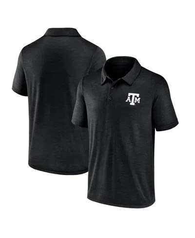 Fanatics Men's Heather Black Texas A M Aggies Primary Logo Polo