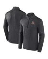 Fanatics Men's Heather Charcoal Arizona Coyotes Authentic Pro Quarter-zip Pullover Top In Heather Charcoal