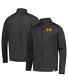 Fanatics Men's Heather Charcoal Chicago Blackhawks Authentic Pro Lightweight Quarter-zip Pullover Hoodie In Black