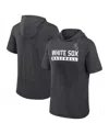 Fanatics Men's Heather Charcoal Chicago White Sox Push Short Sleeve Pullover Hoodie In Heather Charcoal