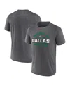 Fanatics Men's Heather Charcoal Dallas Stars Property Of T-shirt In Gray
