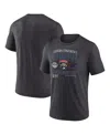 Fanatics Men's Heather Charcoal Florida Panthers 2025 Eastern Conference Champions Old School Tri-blend T-shi In Gray