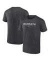 Fanatics Men's Heather Charcoal Kentucky Wildcats Iconic Battle Scars T-shirt In Black
