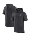 Fanatics Men's Heather Charcoal New Jersey Devils Authentic Pro Pullover Hoodie In Black