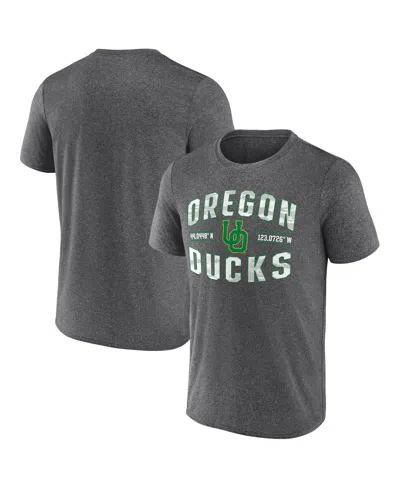 Fanatics Men's Heather Charcoal Oregon Ducks Iconic Want To Play T-shirt