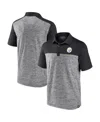 Fanatics Men's Heather Charcoal Pittsburgh Steelers Clutch Polo Shirt In Gray