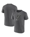 Fanatics Men's Heather Charcoal San Antonio Spurs Iconic Overtime T-shirt