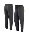 Fanatics Men's Heather Charcoal San Francisco Giants Fleece Jogger Pants In Gray