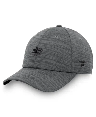 Fanatics Men's Heather Charcoal San Jose Sharks Authentic Pro Road Adjustable Hat In Gray