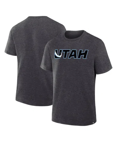 Fanatics Men's Heather Charcoal Utah Mammoth Combo Legacy T-shirt In Gray