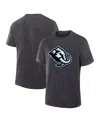 Fanatics Men's Heather Charcoal Utah Mammoth Primary Logo Legacy T-shirt In Gray