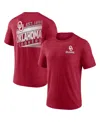 Fanatics Men's Heather Crimson Oklahoma Sooners Ideal Faded Tri-blend T-shirt In Burgundy