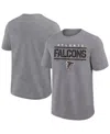 Fanatics Men's Heather Gray Las Vegas Raiders Big Tall Top Notch T-shirt In Gray