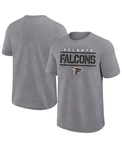 FANATICS MEN'S HEATHER GRAY ATLANTA FALCONS BIG TALL TOP NOTCH T-SHIRT