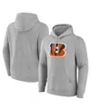 Fanatics Men's Heather Gray Cincinnati Bengals Deliver Fleece Pullover Hoodie In Heather Gray