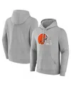 Fanatics Men's Heather Gray Cleveland Browns Deliver Fleece Pullover Hoodie In Gray