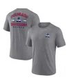 Fanatics Men's Heather Gray Co Rockies Vintage Hockey Winger Tri-blend T-shirt In Heather Gray