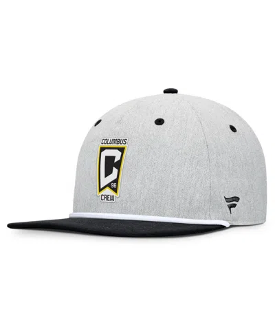 Fanatics Men's Heather Gray Columbus Crew Chip Golfer Snapback Hat