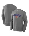 Fanatics Men's Heather Gray Denver Broncos Loop Terry Pullover Sweatshirt In Heather Gray