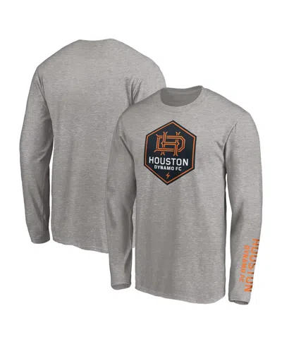 Fanatics Men's Heather Gray Houston Dynamo Long Sleeve T-shirt
