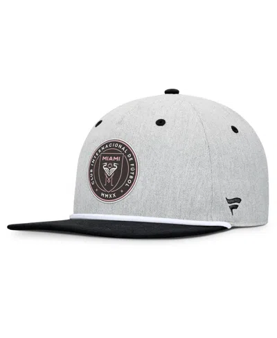 Fanatics Men's Heather Gray Inter Miami Cf Chip Golfer Snapback Hat