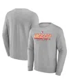 Fanatics Men's Heather Gray Kansas City Chiefs Bold Move Pullover Sweatshirt In Gray