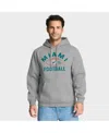 Fanatics Men's Heather Gray Miami Dolphins Fumblerooski Legacy Pullover Hoodie In Gray