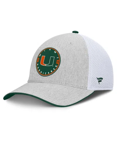 Fanatics Men's Heather Gray Miami Hurricanes Trigger Flex Hat