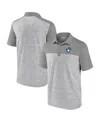 Fanatics Men's Heather Gray Milwaukee Brewers True Classics Avid Fan Brushed Polo Shirt In Heather Gray