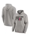 Fanatics Men's Heather Gray Mit Engineers Fleece Pullover Hoodie In Gray