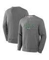 Fanatics Men's Heather Gray New York Jets Loop Terry Pullover Sweatshirt In Gray