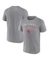 Fanatics Men's Heather Gray Oklahoma Sooners Outline Split T-shirt In Gray