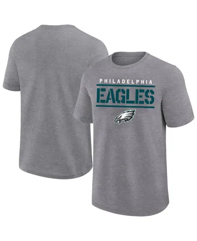 Fanatics Men's Heather Gray Philadelphia Eagles Big Tall Top Notch T-shirt