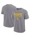 Fanatics Men's Heather Gray San Diego Padres Top Notch T-shirt