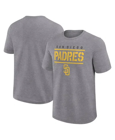 Fanatics Men's Heather Gray San Diego Padres Top Notch T-shirt