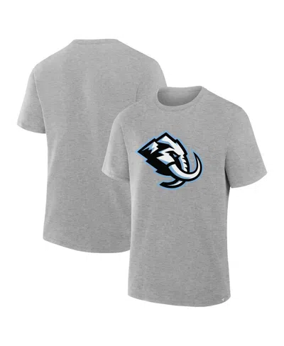Fanatics Men's Heather Gray Utah Mammoth Primary Logo Legacy T-shirt