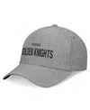 Fanatics Men's Heather Gray Vegas Golden Knights Elements A-frame Leather Strap Back Hat