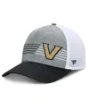 Fanatics Men's Heather Gray/black Vanderbilt Commodores Profile Trucker Adjustable Hat In Heather Gray,black