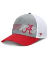 Fanatics Men's Heather Gray/crimson Alabama Crimson Tide Profile Trucker Adjustable Hat In Heather Gray,crimson