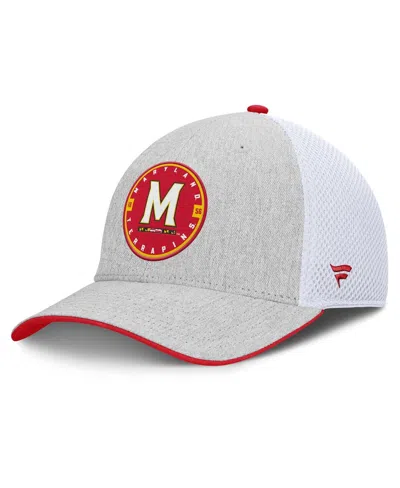 Fanatics Men's Heather Gray/white Maryland Terrapins Trigger Flex Hat In Multi