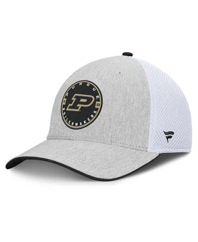 Fanatics Men's Heather Gray/white Purdue Boilermakers Trigger Flex Hat