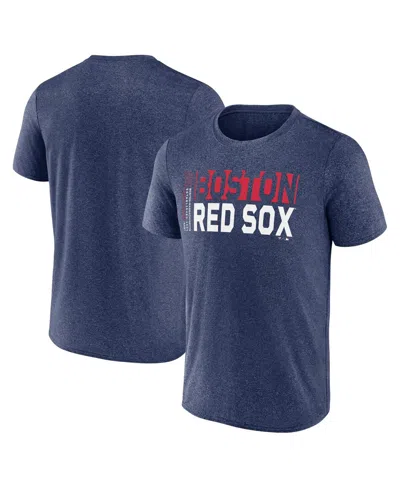Fanatics Men's Heather Navy Boston Red Sox Fundamentals Shoot For The Sky T-shirt In Blue
