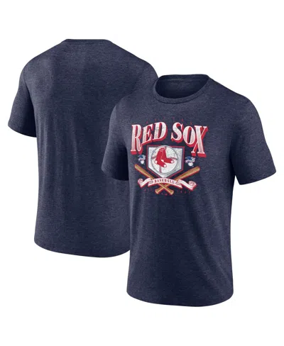 Fanatics Men's Heather Navy Boston Red Sox Home Team Tri-blend T-shirt