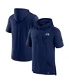 Fanatics Men's Heather Navy Colorado Avalanche Authentic Pro Pullover Hoodie In Blue